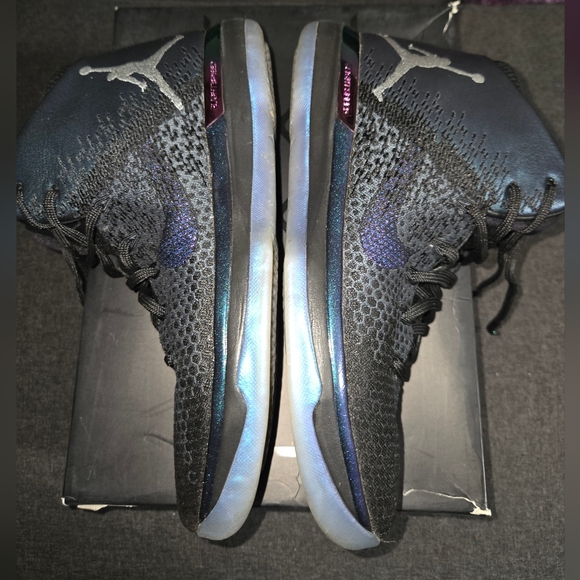 Air Jordan XXX1 Shoes with Box - Mens Size 8.5 - Black & Metallic Silver - Picture 7 of 12